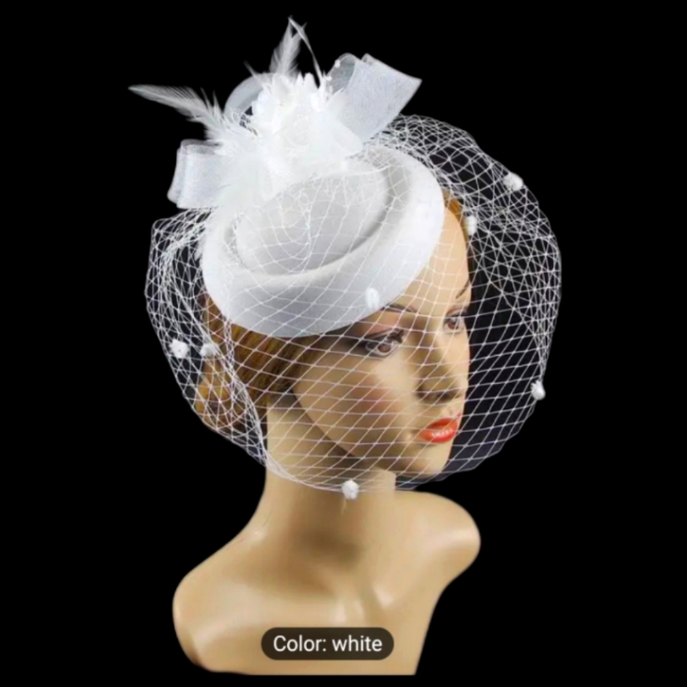 🆕Bridal White Classic Pillbox